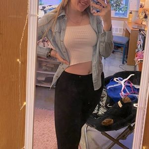 Blue Button Up Top💙✨🌎